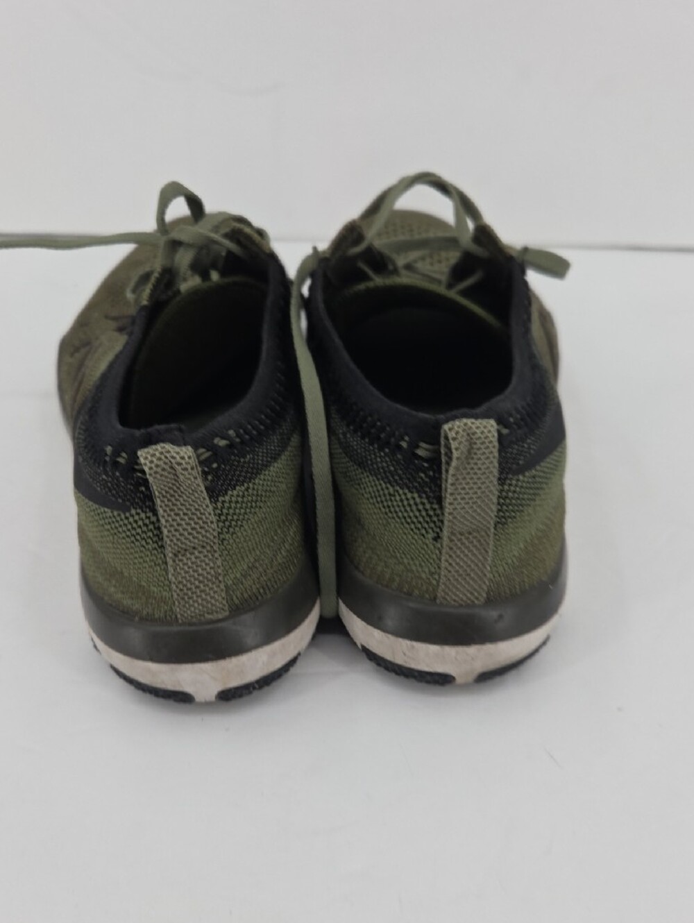 Nike Flyknit Olive Green Athletic Shoes - Picture 3 of 5